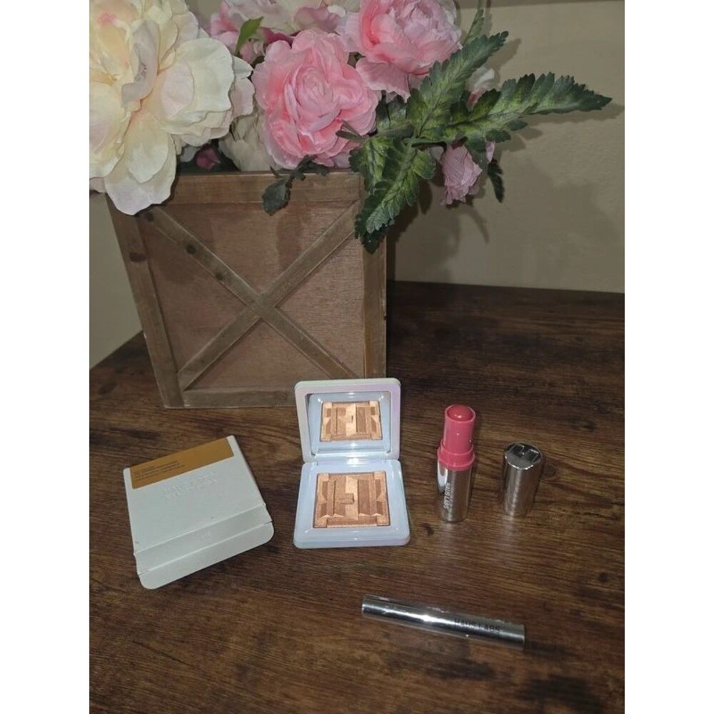 Haus Lab 3-Piece Makeup Bundle Set Lot - Gel Highlighter, Blush Balm & Mascara